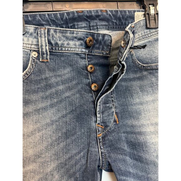 Diesel Safado Regular Slim Straight Jeans Size 30 Medium Wash Stretch Denim Pre- - Picture 7 of 9